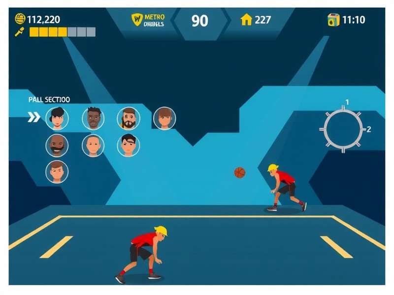 Metro Dribble Master character selection screen